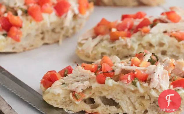 Frango Gorgonzola Bruschetta Torrada De Alho