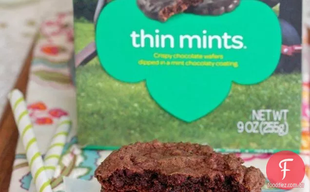 Biscoitos De Chocolate Duplo De Hortelã Fina
