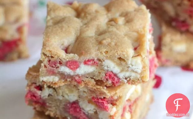 Cereja e creme Chocolate Chip Cookie Bars