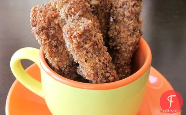 Batatas Fritas De Abobrinha Assadas No Forno