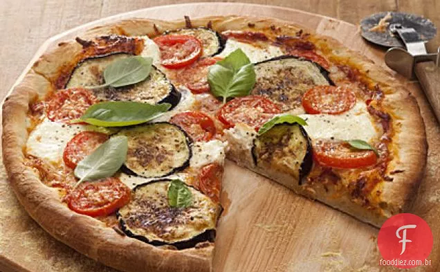 Berinjela Parmesão Pizza