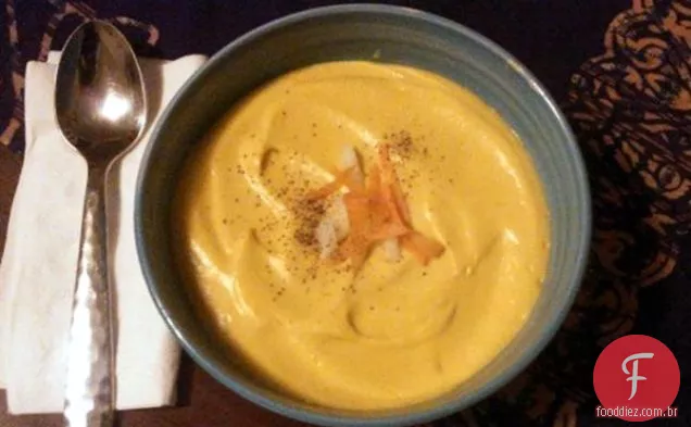 Sopa Cremosa De Caju De Cenoura De Couve-Flor