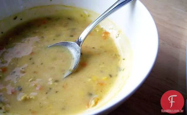 Sopa De Arroz Selvagem Cremosa Sem Laticínios