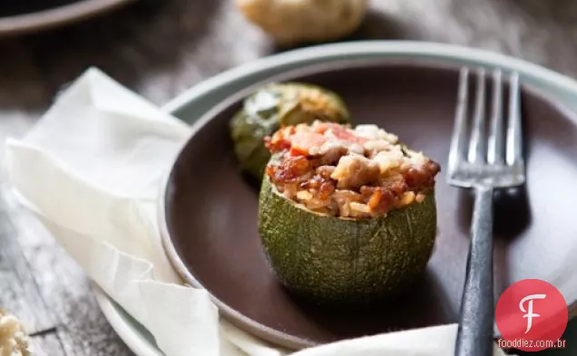 Petits Farcis A La Provencale-Provencal Filled Zucchinis