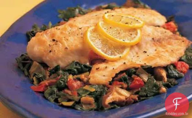 Bacalhau Grelhado Sobre Ragu Vegetal