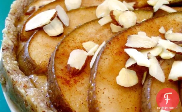 Vegan Caju Creme Pear Tart