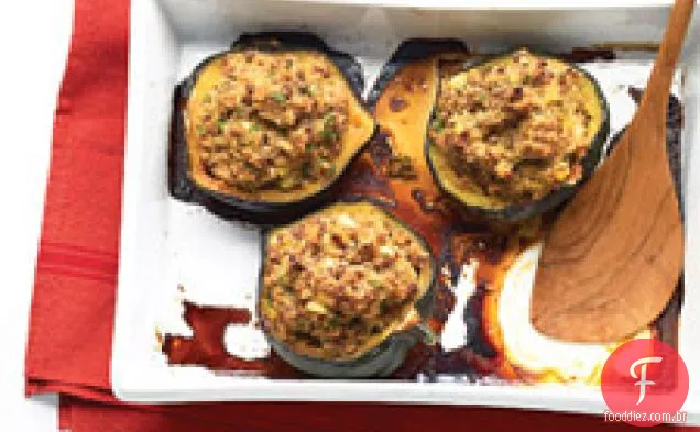 Estilo Marroquino recheado bolota Squashes