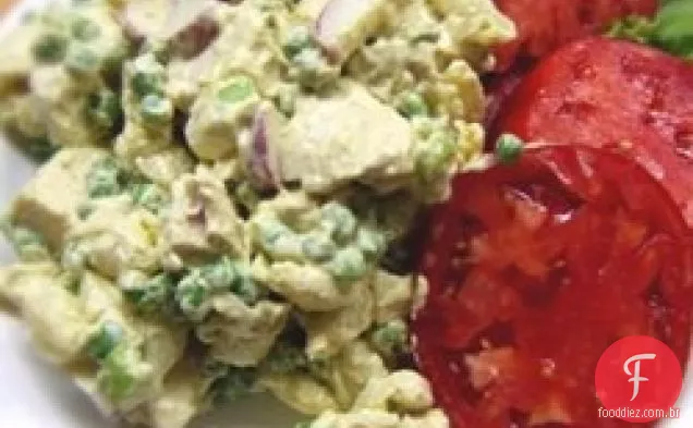 Salada De Massa De Frango Com Curry