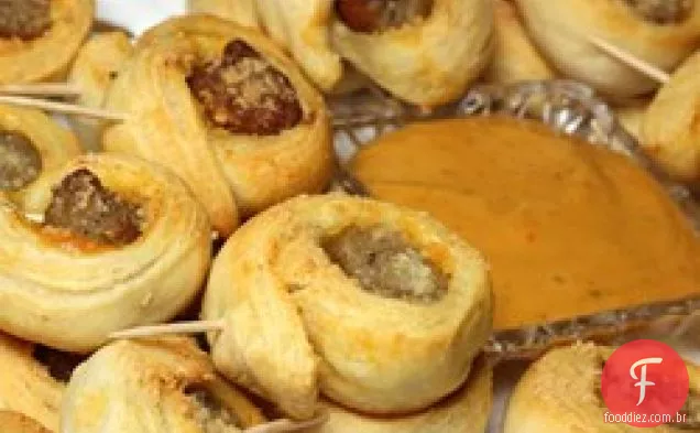 Fácil Salsicha Biscoito Mordidas