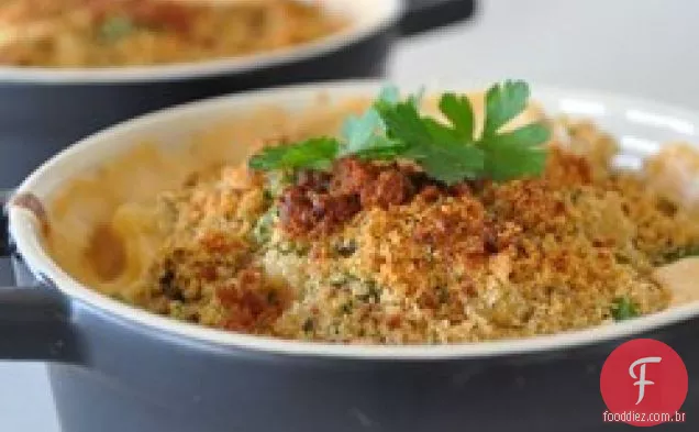 Macarrão e queijo estilo caseiro