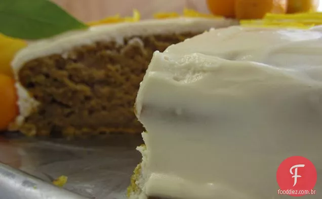 Bolo De Abóbora Com Cobertura De Cream Cheese De Bordo