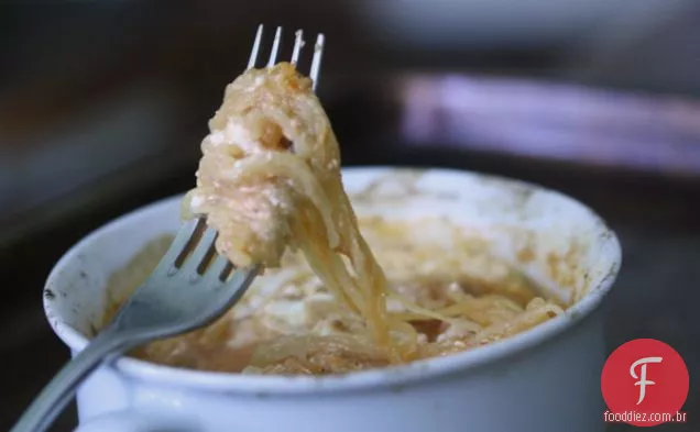 Abóbora espaguete assada da Jordana com tomate e ricota