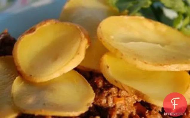 Carne moída Sérvia, Veggie, e assar batata