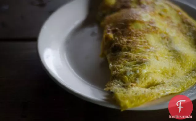 Urtiga e omelete afiada de Cheddar