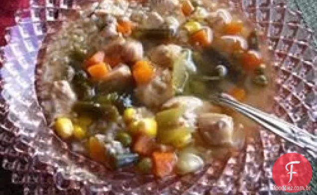 Sopa de frango e arroz II