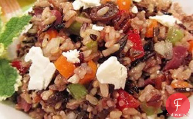 Salada De Arroz Integral Mediterrânea