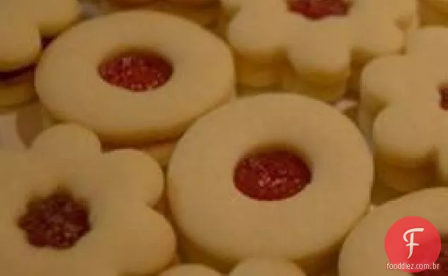 Biscoitos Linzer De Creme Azedo Sem Açúcar