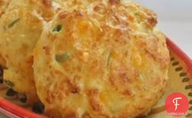 Cheddar Cebola Gota Biscoitos