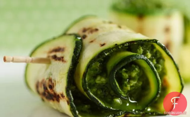 Abobrinha grelhada com Pesto de parmesão
