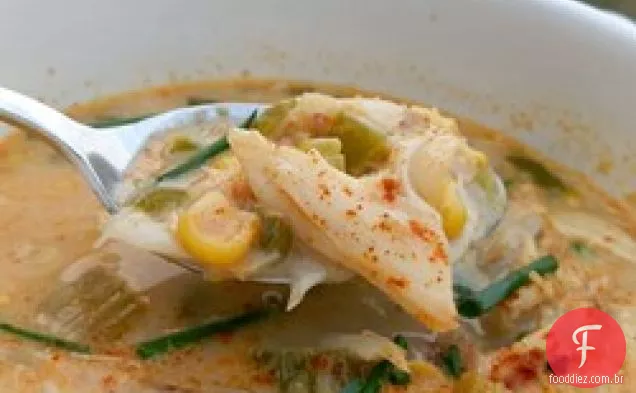 Caranguejo crioulo e sopa de milho