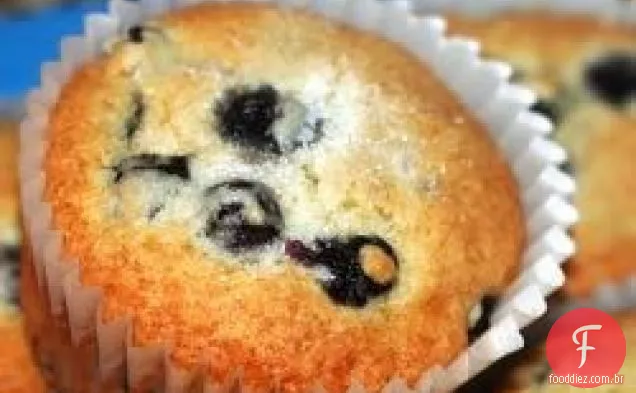Muffins de mirtilo da tia Blanche