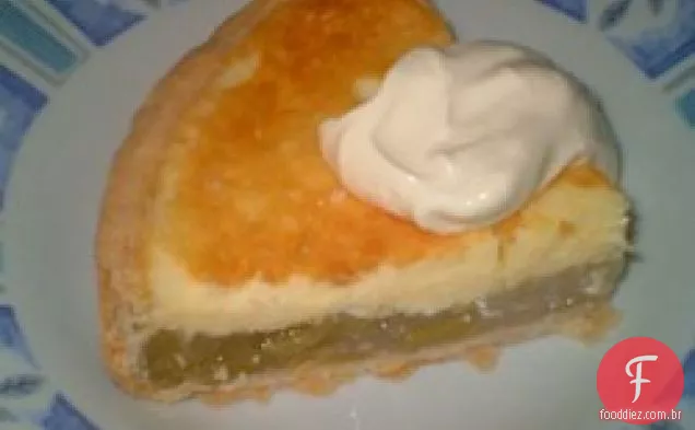 Torta De Cheesecake De Ruibarbo