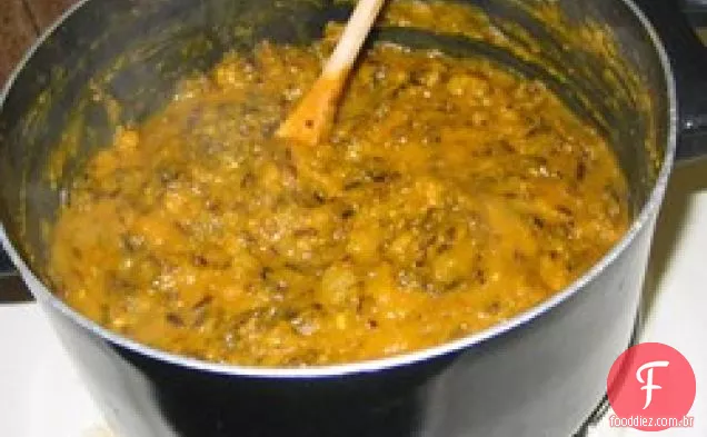 Arroz selvagem com curry e sopa de abóbora