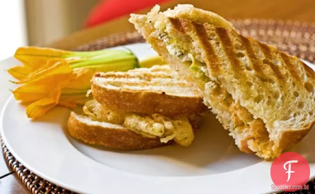Squash Blossom Queijo Grelhado