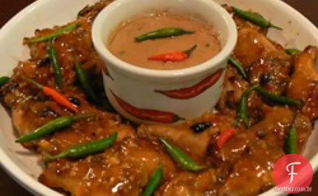 Asas De Frango Ao Estilo Tailandês