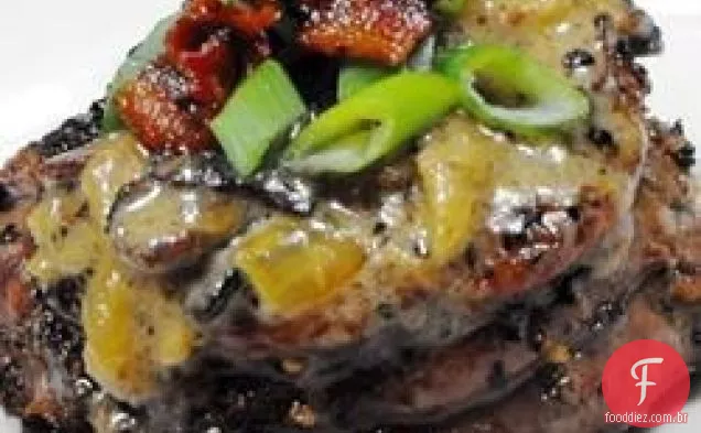 Filé Mignon com molho de Creme De Bacon
