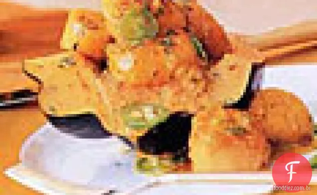 Garam Masala Vieiras Sobre Bolota Squash