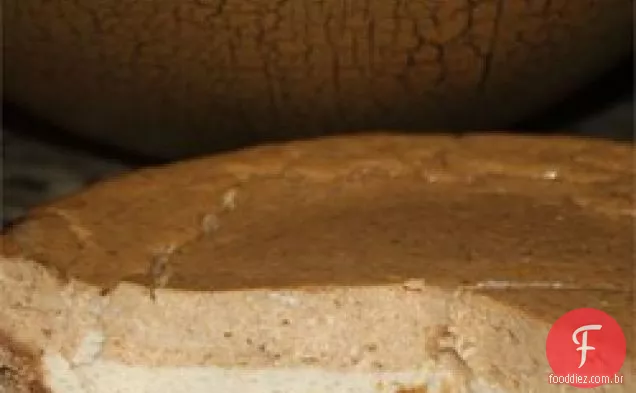 Torta De Cheesecake Sem Assar De Noz-Pecã De Abóbora