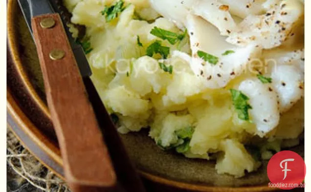 Bacalhau Cozido No Vapor, Champ E Molho De Mostarda