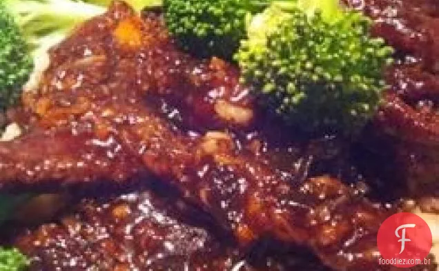 Carne Laranja Crocante