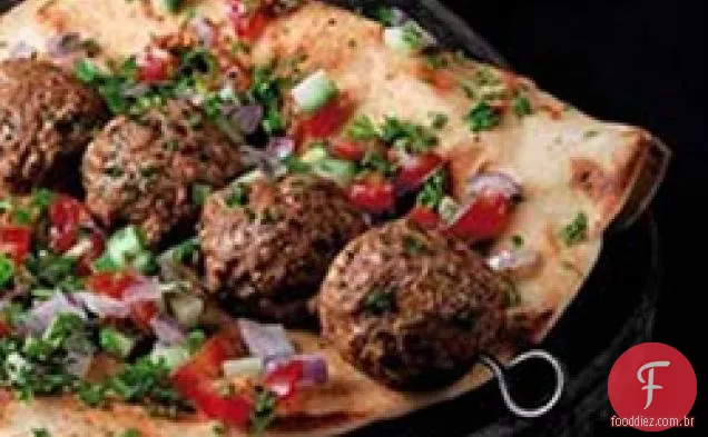 Carne Mediterrânea Almôndega Kabob