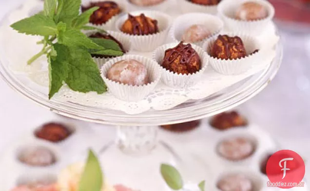 Trufas De Menta E Chocolate