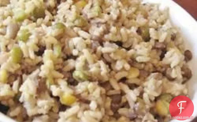 Arroz integral e lentilhas (Majadara)