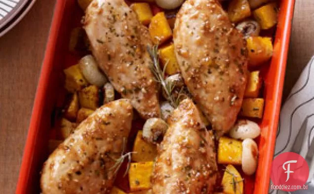 Frango Herbado E Abóbora