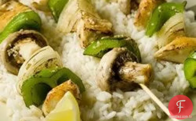 Kabobs De Frango Marinado