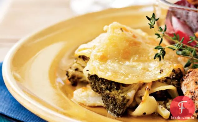 Gratinado Batata Brócolis