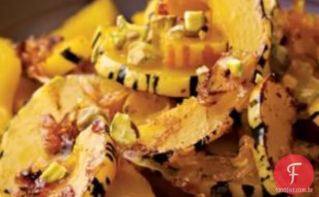 Delicata Squash Com Laranja E Pistache