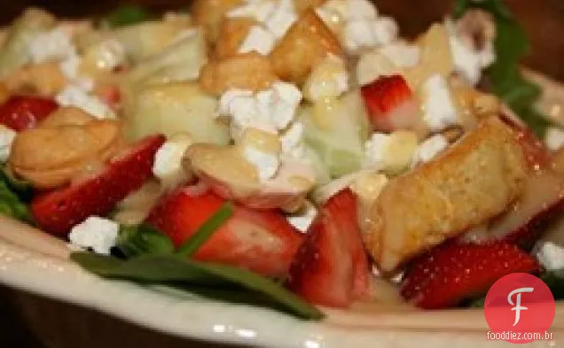 Salada De Morango com espinafre de Kim