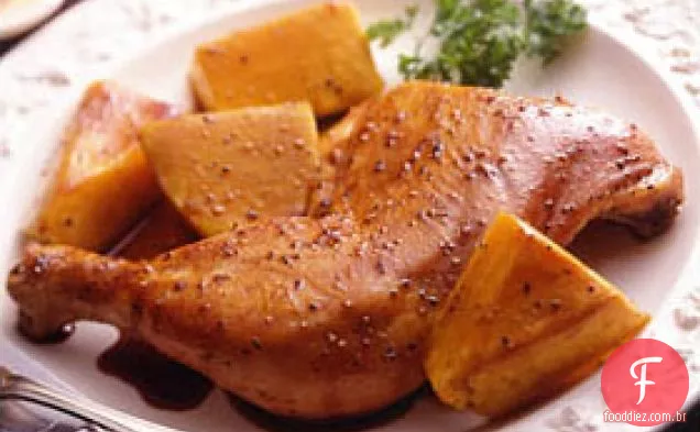 Melaço - pimenta vitrificada frango & Squash