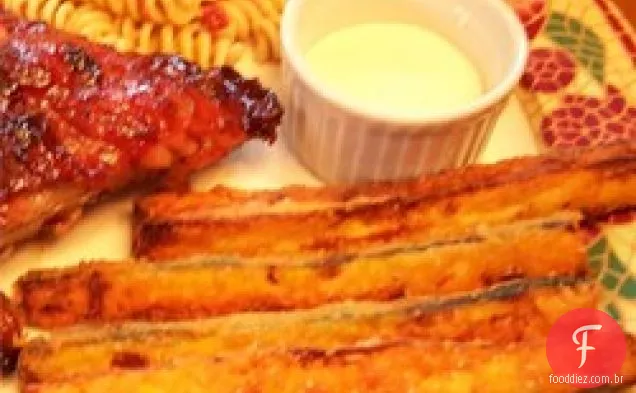 Abobrinha Frita Com Parmesão