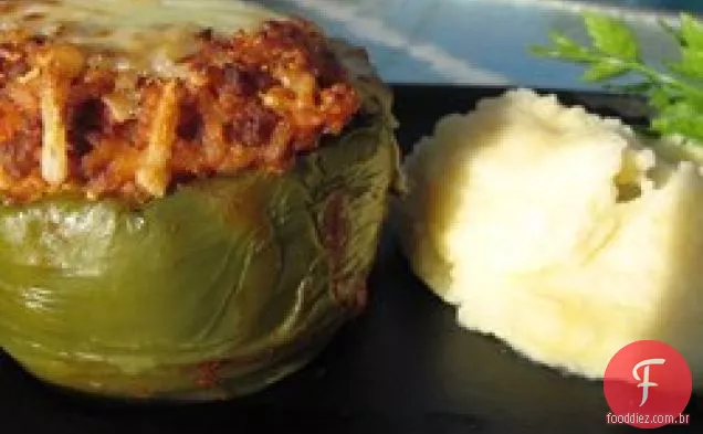 Pimentas verdes recheadas favoritas de Kelsey