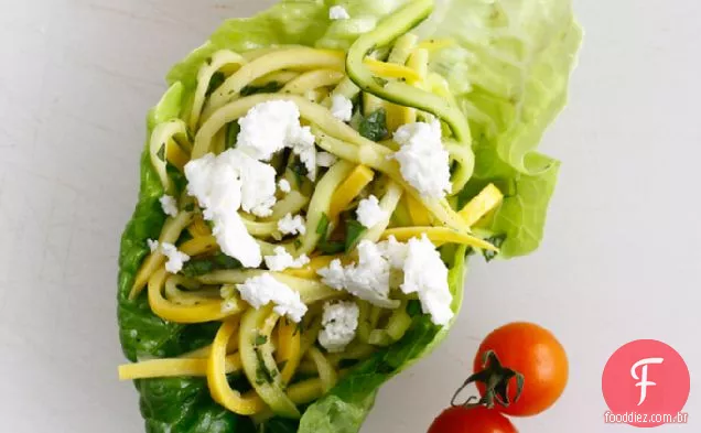 Salada De Abóbora De Verão Com Pequenas Gemas