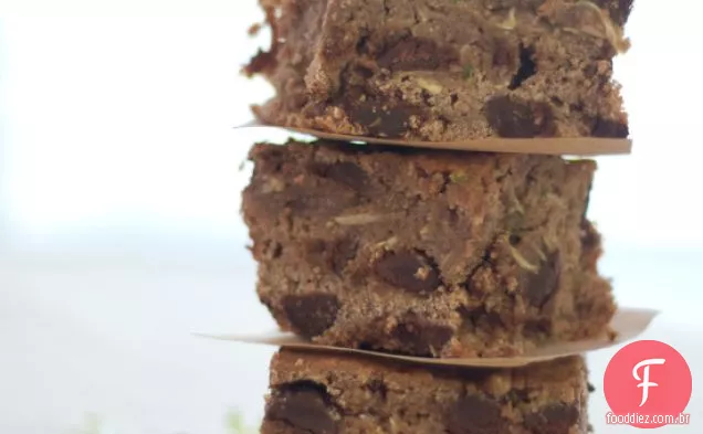 Brownies De Abobrinha De Chocolate Escuro