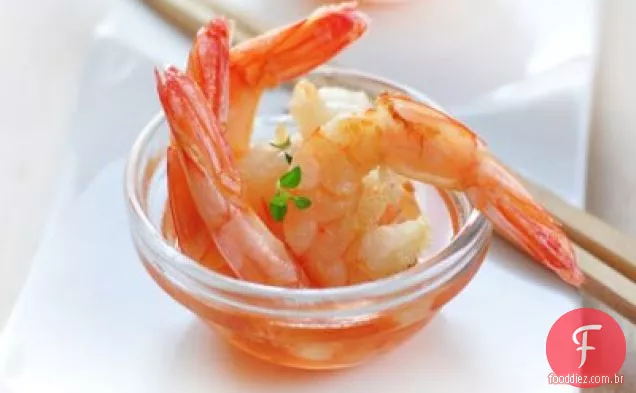 Coquetel De Camarão Asiático Fresco E Picante