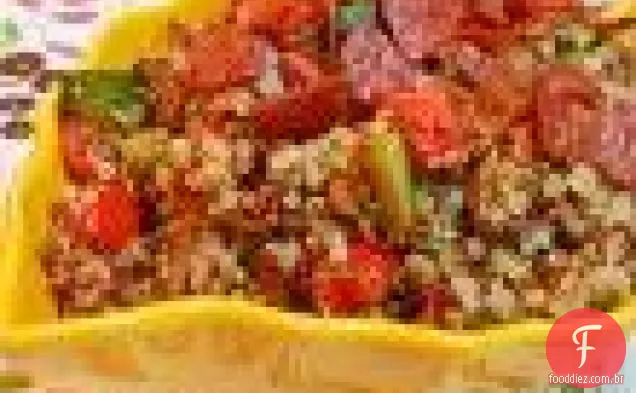 Abobrinha picante com vidro Hoisin