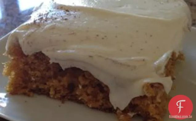 Barras de abóbora com cobertura de Cream Cheese